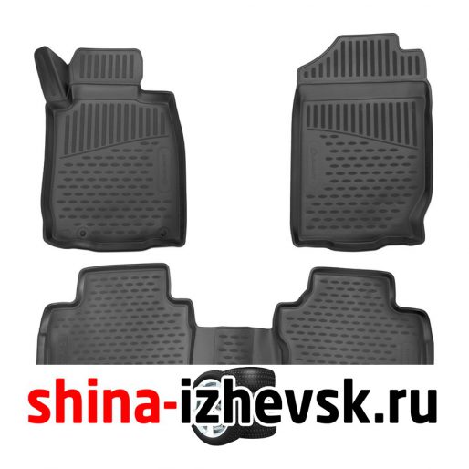Коврик Autofamily коврики 3D в салон для MITSUBISHI L200/Triton manual & automatic, 2016- , Double cab.,  правый руль, 3 шт. ) в Ижевске